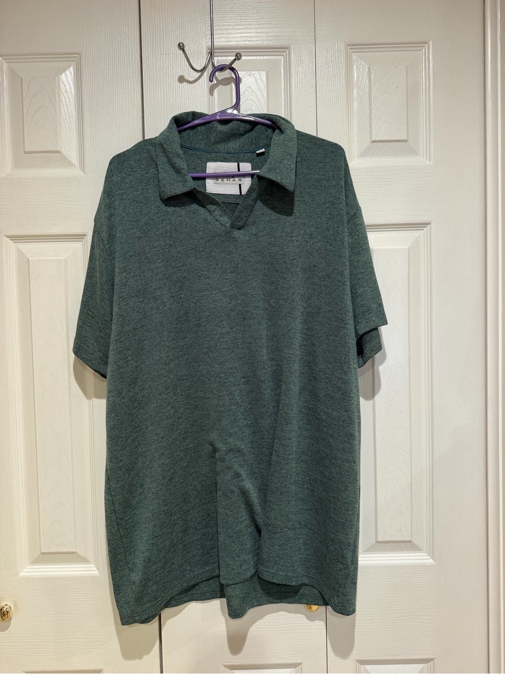 Ike Behar Men's Polo in Deep Forest Green